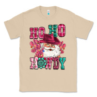 Mushroom ho ho howdy santa pink christmas Classic Tee - CowGirlArtShop