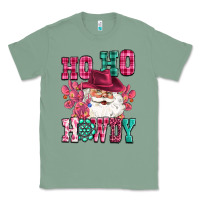 Sage ho ho howdy santa pink christmas Classic Tee - CowGirlArtShop