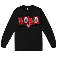 Black Xoxo Love Long Sleeve Tee - FaDigitalArtStudio