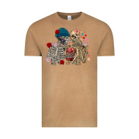 Vintage Camel Skeleton couple Valentine's Day Vintage Tee - FaDigitalArtStudio