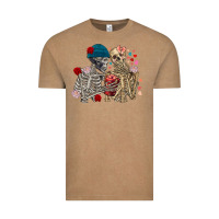 Skeleton Couple Valentine's Day Vintage Tee | Teevron