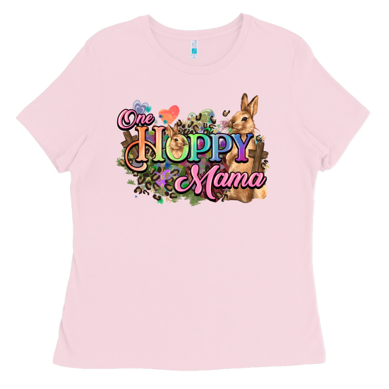 One Hoppy Mama Easter Day Ladies Tee by HowdyJamesFarm | Teevron