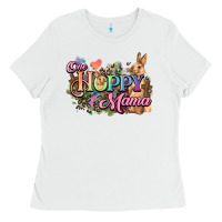 White One hoppy mama easter day Ladies Tee - HowdyJamesFarm