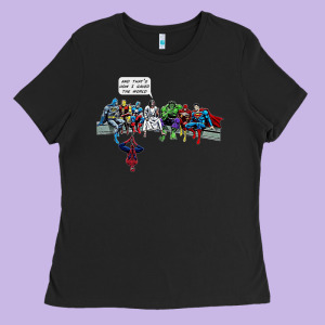 And That's How I Saved The World Ladies Tee Designed By Artisfamous
