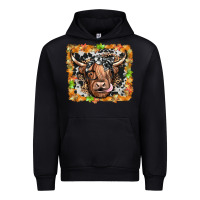 Black highland cow Urban Hoodie - JahusDesignShop
