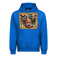 Cobalt highland cow Urban Hoodie - JahusDesignShop