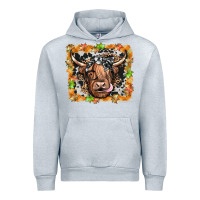 Heather Grey highland cow Urban Hoodie - JahusDesignShop