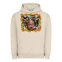 Pigment French Oak highland cow Urban Hoodie - JahusDesignShop