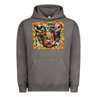 Pigment Tornado highland cow Urban Hoodie - JahusDesignShop