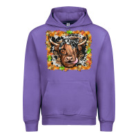 Tulip highland cow Urban Hoodie - JahusDesignShop