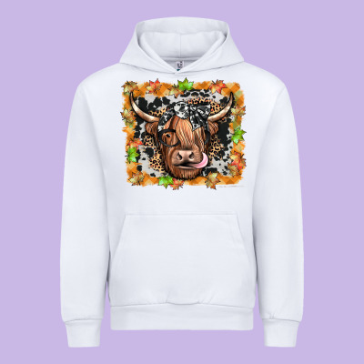 Highland Cow Urban Hoodie Designed By Jahusdesignshop