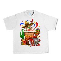 Lunar Rock Mexican Frappe With Cactus Sombrero And Maracas Urban Heavy Tee - FaDigitalArtStudio