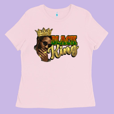 Black King Ladies Tee Designed By Howdyjamesfarm