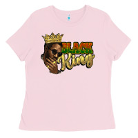 Bubblegum Pink Black king Ladies Tee - HowdyJamesFarm