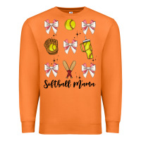 Carrot softball coquette bow Premium Sweatshirt - JahusDesignShop