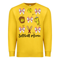 Lemon softball coquette bow Premium Sweatshirt - JahusDesignShop
