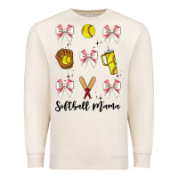 Sandshell softball coquette bow Premium Sweatshirt - JahusDesignShop