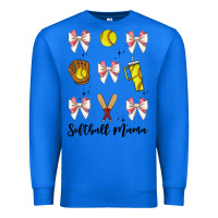 True Royal softball coquette bow Premium Sweatshirt - JahusDesignShop