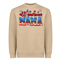 Mushroom all american mama Heavyweight Sweatshirt - AdoDesignShop