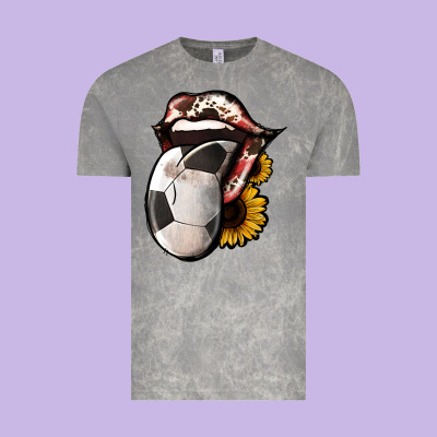 Soccer Tongue Vintage Tee Designed By Jasminsmagicworld