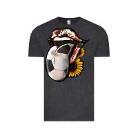 Vintage Black Soccer Tongue Vintage Tee - Jasminsmagicworld
