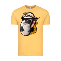 Vintage Mustard Soccer Tongue Vintage Tee - Jasminsmagicworld