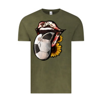 Vintage Olive Soccer Tongue Vintage Tee - Jasminsmagicworld