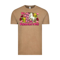 Vintage Coffee My first Valentine's Day Unicorn Vintage Tee - FaDigitalArtStudio