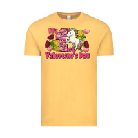 Vintage Mustard My first Valentine's Day Unicorn Vintage Tee - FaDigitalArtStudio