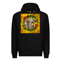 Black christmas charolais cow face Premium Hoodie - LillyAllenDesigns