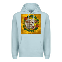 Blue Mist christmas charolais cow face Premium Hoodie - LillyAllenDesigns