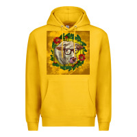 Lemon christmas charolais cow face Premium Hoodie - LillyAllenDesigns