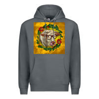 Rock christmas charolais cow face Premium Hoodie - LillyAllenDesigns
