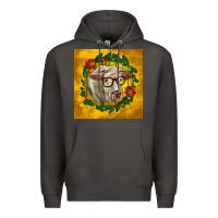 Smoke christmas charolais cow face Premium Hoodie - LillyAllenDesigns