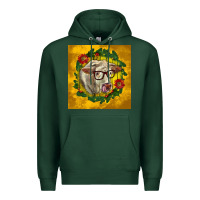Sports Green christmas charolais cow face Premium Hoodie - LillyAllenDesigns