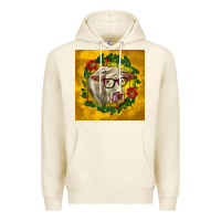 Tofu christmas charolais cow face Premium Hoodie - LillyAllenDesigns