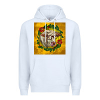 White christmas charolais cow face Premium Hoodie - LillyAllenDesigns