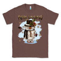 Chestnut merry christmas snowman Classic Tee - CowGirlArtShop
