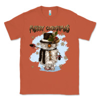 Copper merry christmas snowman Classic Tee - CowGirlArtShop