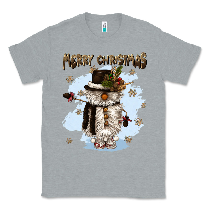 Merry Christmas Snowman Classic Tee by CowGirlArtShop | Teevron