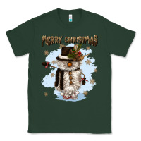 Sports Green merry christmas snowman Classic Tee - CowGirlArtShop