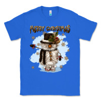 True Royal merry christmas snowman Classic Tee - CowGirlArtShop