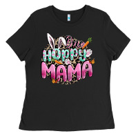 Black One hoppy mama Easter Day Ladies Tee - CowGirlArtShop
