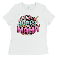 White One hoppy mama Easter Day Ladies Tee - CowGirlArtShop
