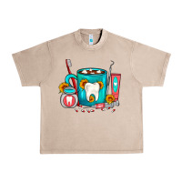 French Oak Dentist Coffee Urban Heavy Tee - FaDigitalArtStudio