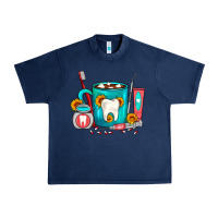 Navy Dentist Coffee Urban Heavy Tee - FaDigitalArtStudio