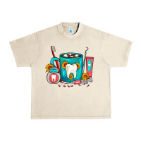 Sandshell Dentist Coffee Urban Heavy Tee - FaDigitalArtStudio