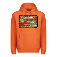Carrot christmas serape sunflower background Premium Hoodie - Jasminsmagicworld