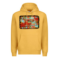 Mustard christmas serape sunflower background Premium Hoodie - Jasminsmagicworld