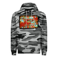 Slate Camo christmas serape sunflower background Premium Hoodie - Jasminsmagicworld